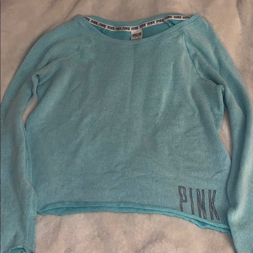 Long sleeve turquoise PINK shirt